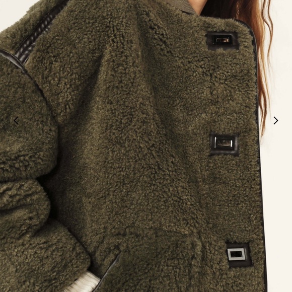 BA&SH New Season -Coat MAURY FR34/US0/UK2 Olive Geen - Picture 4 of 6